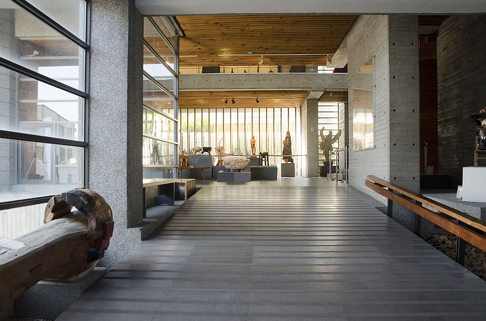 Sanyi Wood Sculpture Museum-building interior